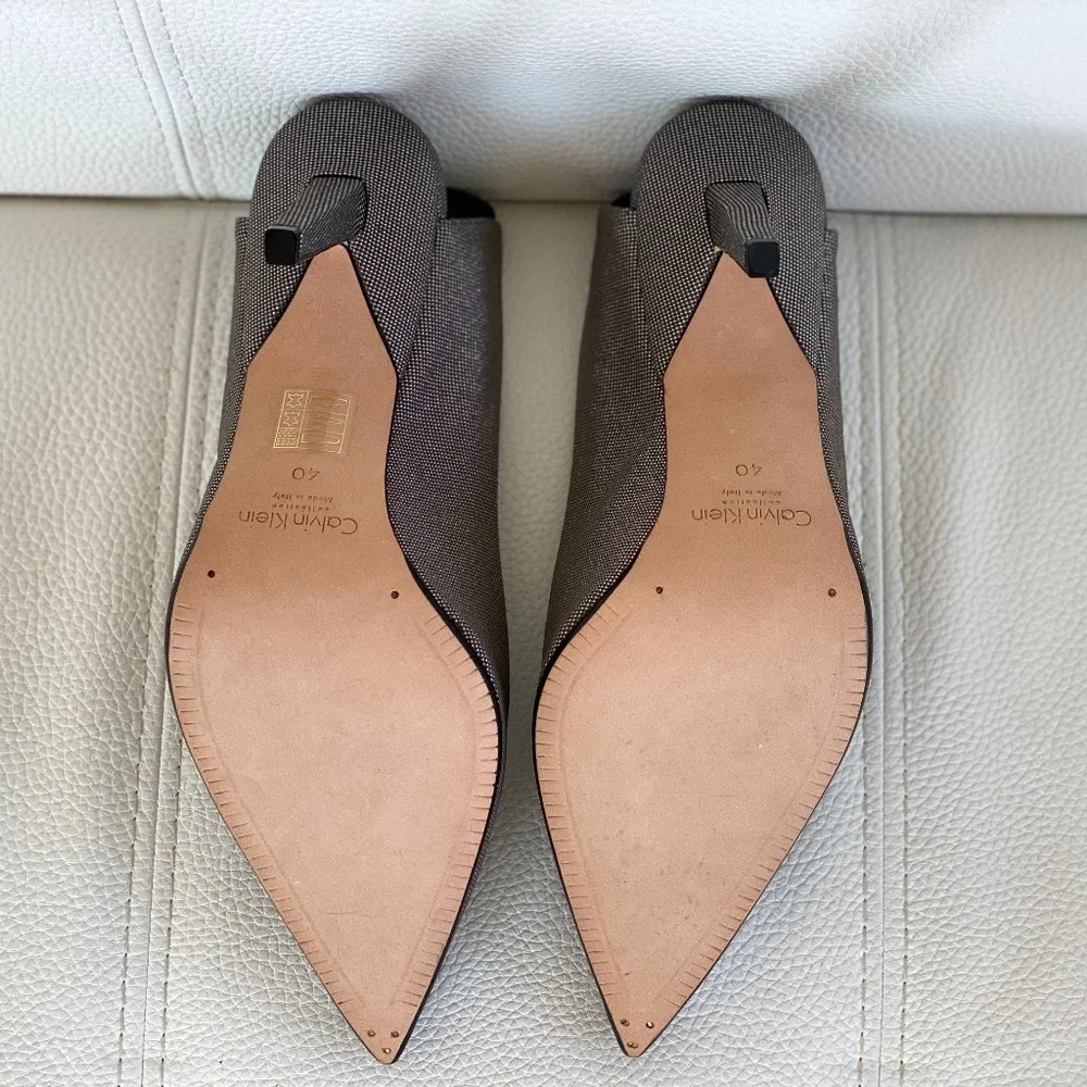 Calvin Klein Collection Slingback Black/Silver - Size 40 / 9